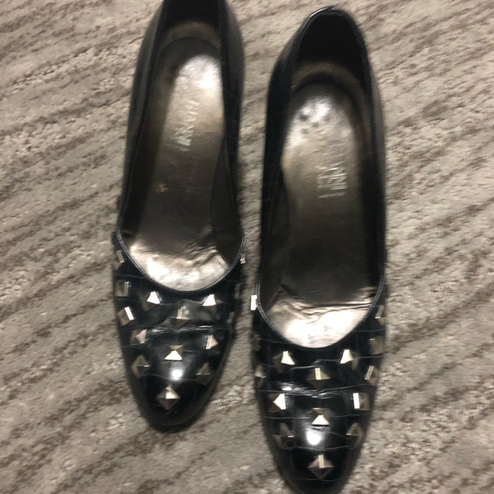 Gianni Versace Leather Studded Heels